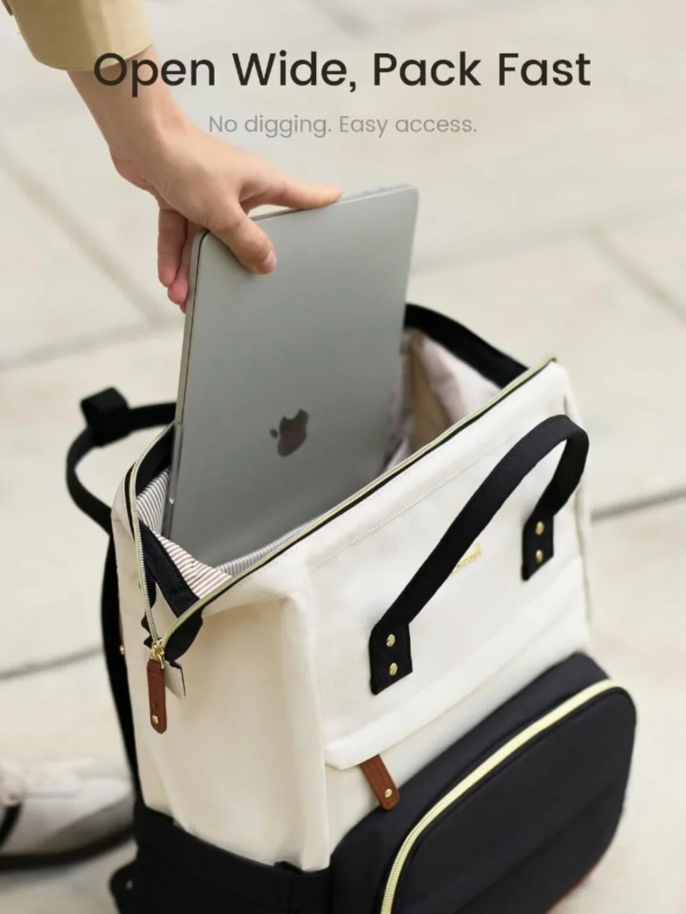 Stylish Waterproof Laptop Backpack for Women, 15.6